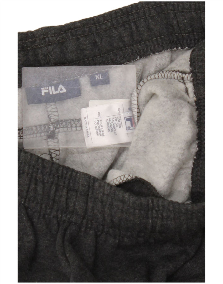 Calça de treino masculina FILA XL cinza algodão