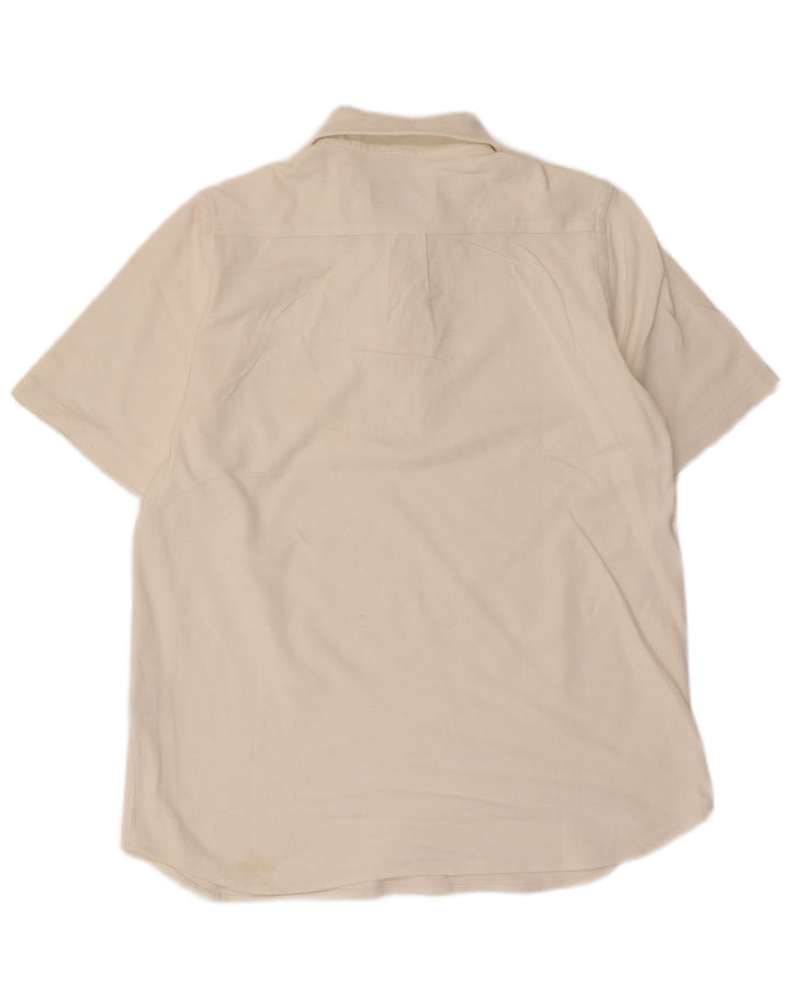 Camisa polo masculina Fred Perry de algodão branco médio
