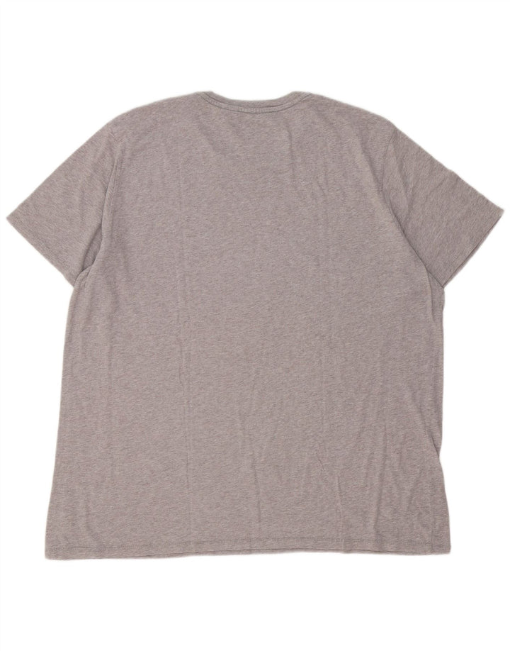Camiseta gráfica masculina Levi's 2XL algodão manchado cinza