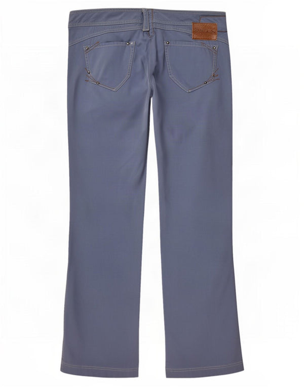 Calça casual reta feminina Max & Co. Reino Unido 12 médio W32 L32 algodão azul