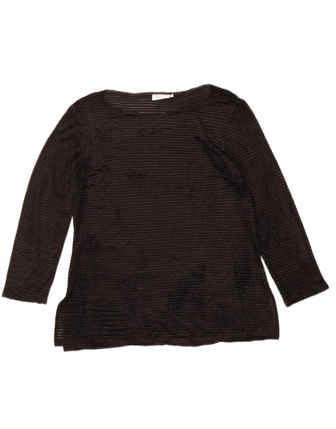 MARELLA Top feminino manga comprida IT 46 grande preto