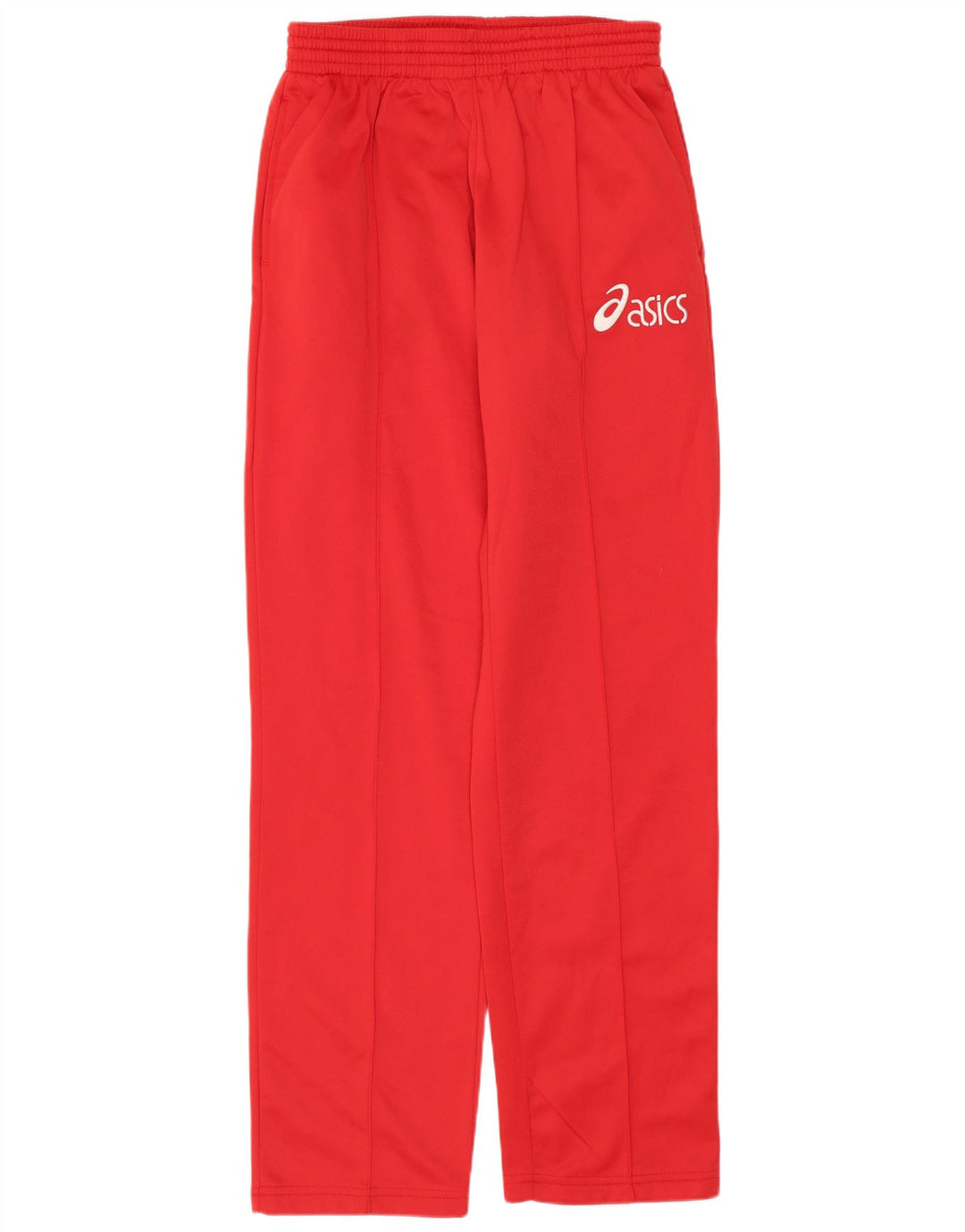 Calça de treino feminina ASICS UK 10 pequena poliéster vermelho