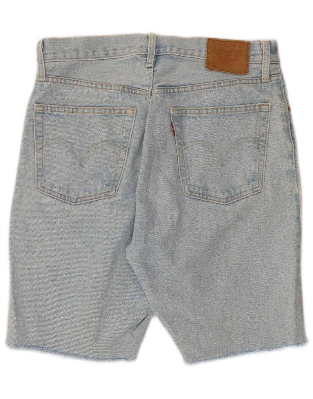 LEVI'S Masculino 501 Shorts Jeans W28 Algodão Azul Médio