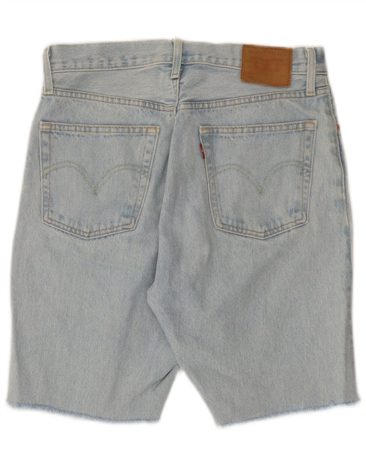 LEVI'S Masculino 501 Shorts Jeans W28 Algodão Azul Médio