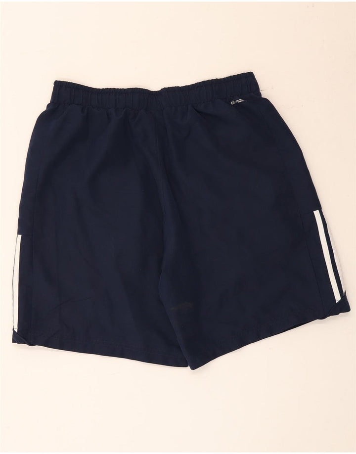 Shorts esportivos masculinos Adidas Climalite grandes poliéster azul marinho
