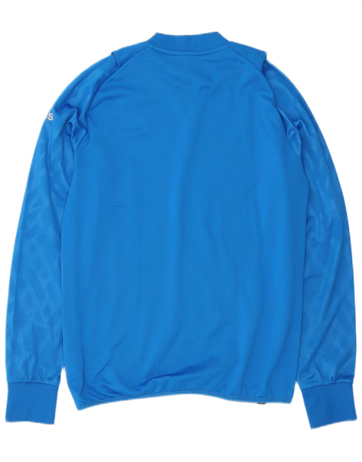 Adidas Mens Climawarm Top Manga Longa Médio Azul Poliéster