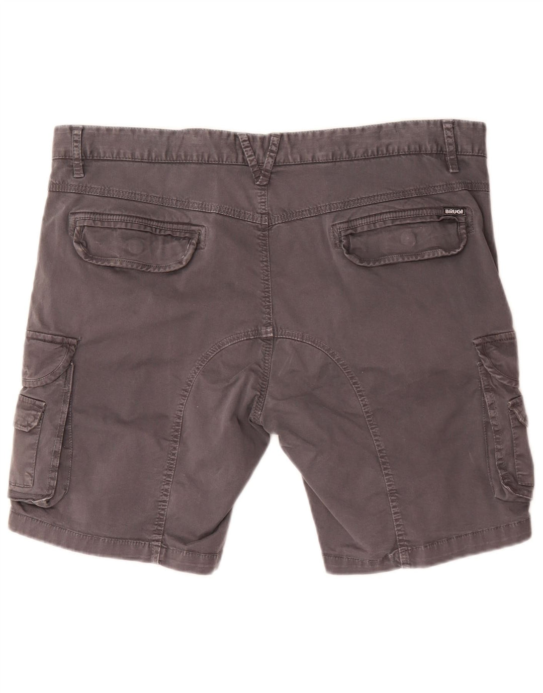 Brugi Mens Cargo Shorts IT 56 3XL W50 Algodão Cinza