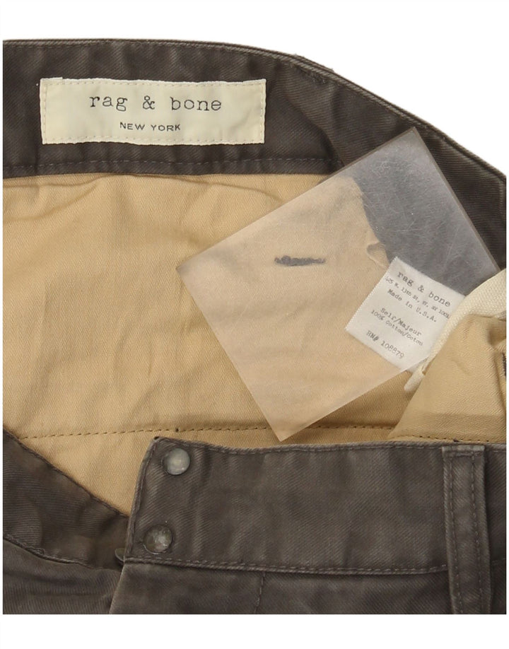 Calça cargo reta masculina RAG & BONE W32 L33 algodão cinza