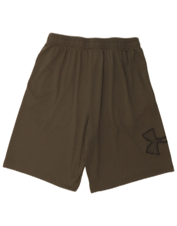 Shorts esportivos masculinos Under Armour Heat Gear Graphic médio verde esportivo