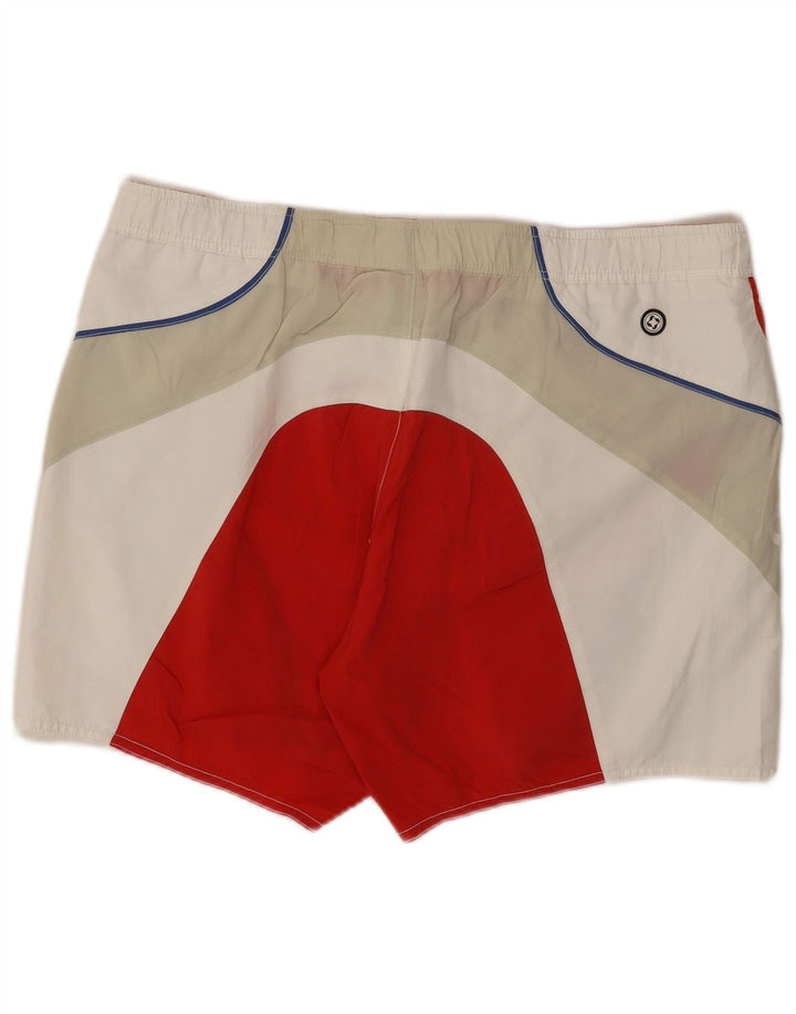 Calções de banho masculinos Colmar Graphic IT 54 XL vermelho colorblock poliéster