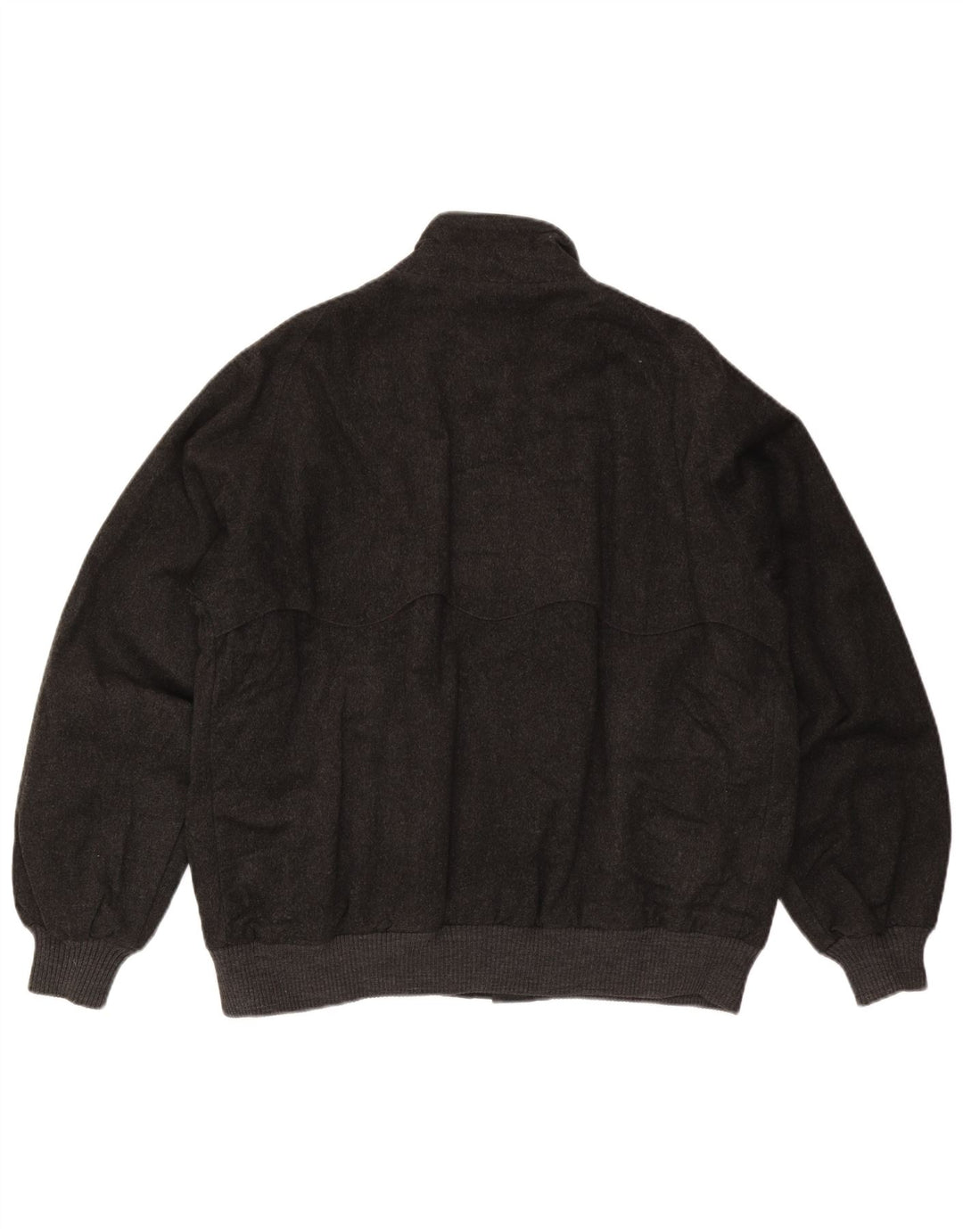 Jaqueta bomber masculina Brooks Brothers Reino Unido 44 2XL lã cinza