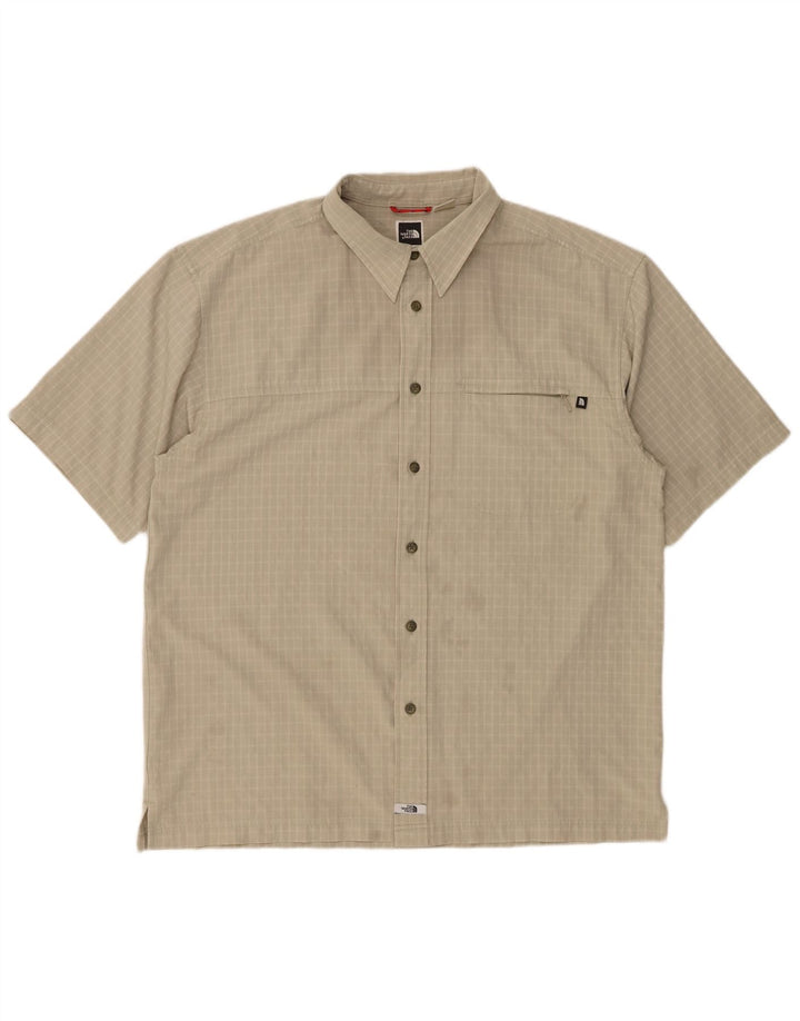 Camisa masculina de manga curta The North Face XL verde xadrez poliéster