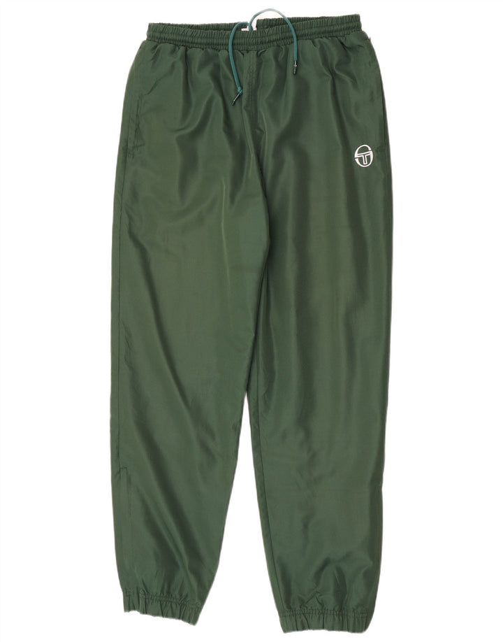 Sergio Tacchini Calça de treino masculina Joggers grande poliéster verde
