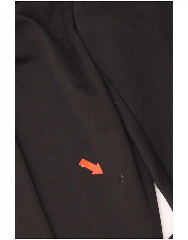 Calça de treino feminina Adidas UK 8/10 pequena poliéster preto