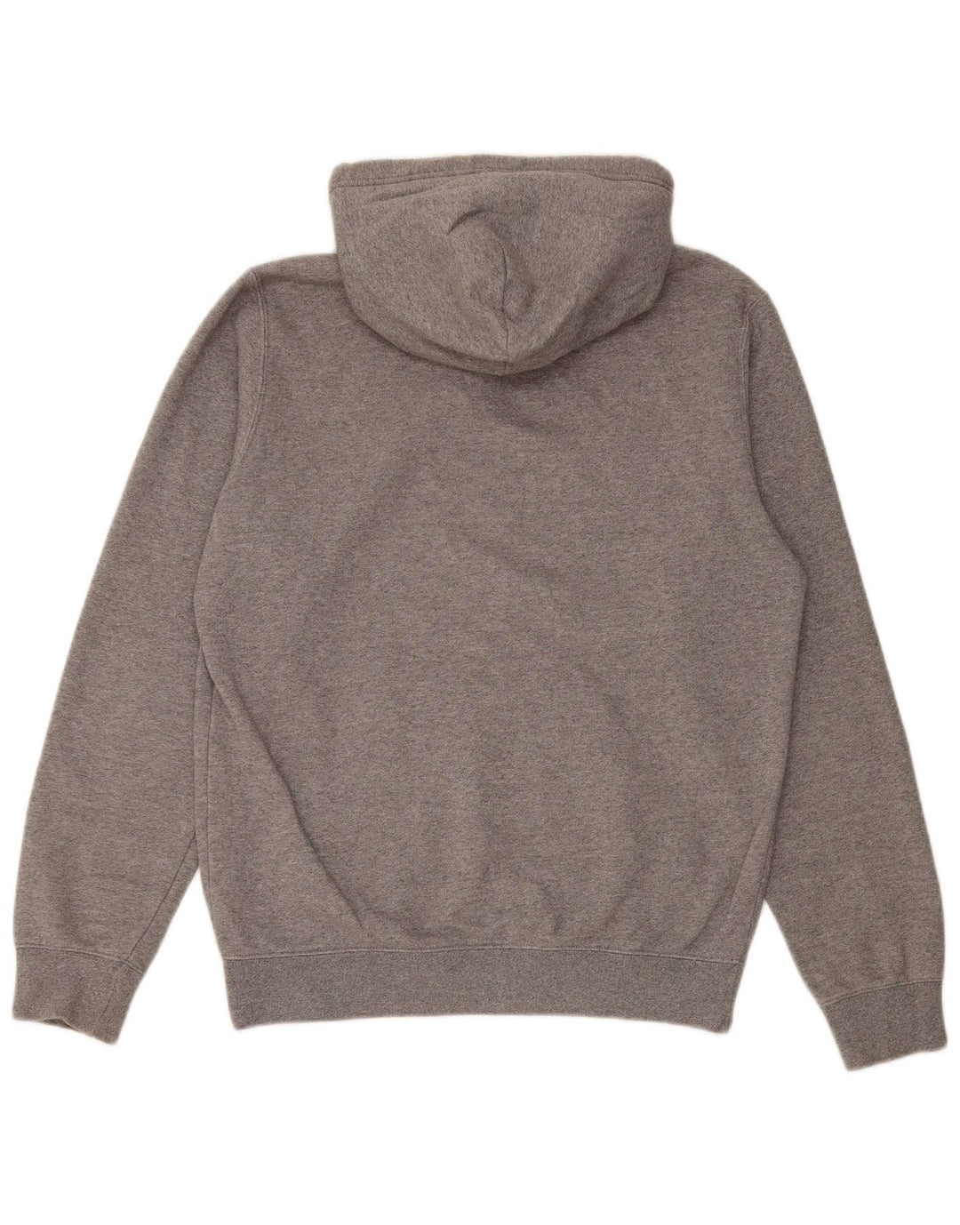 Jumper masculino com capuz gráfico Champion algodão manchado cinza médio