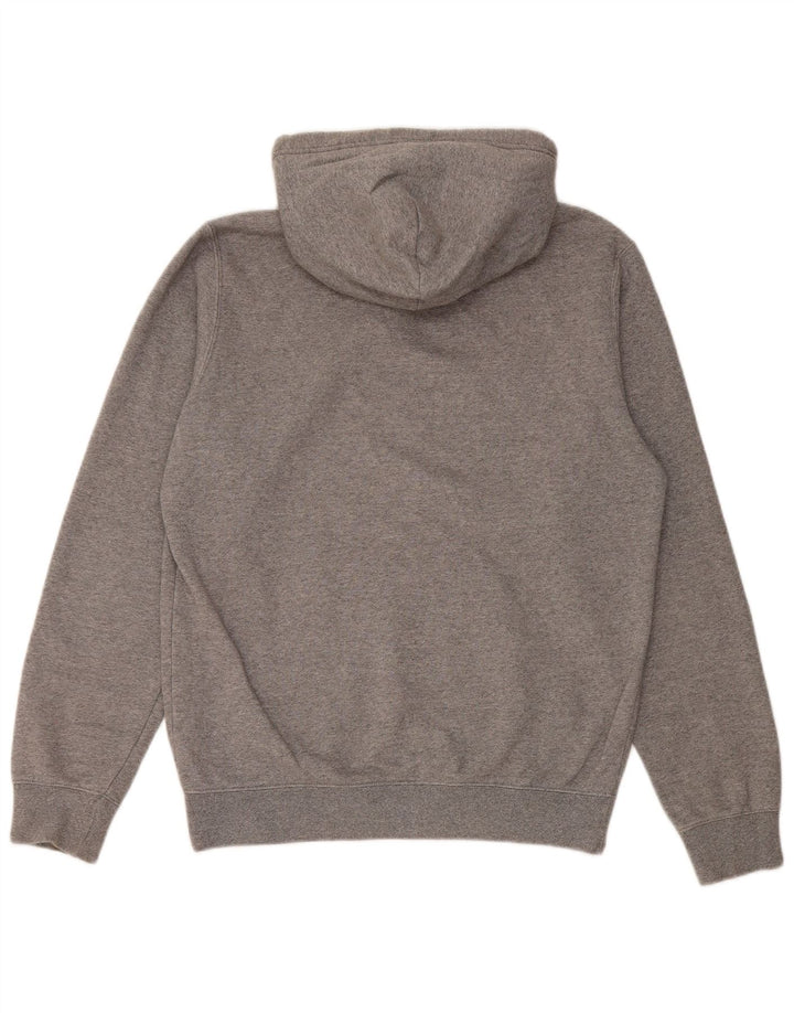 Jumper masculino com capuz gráfico Champion algodão manchado cinza médio