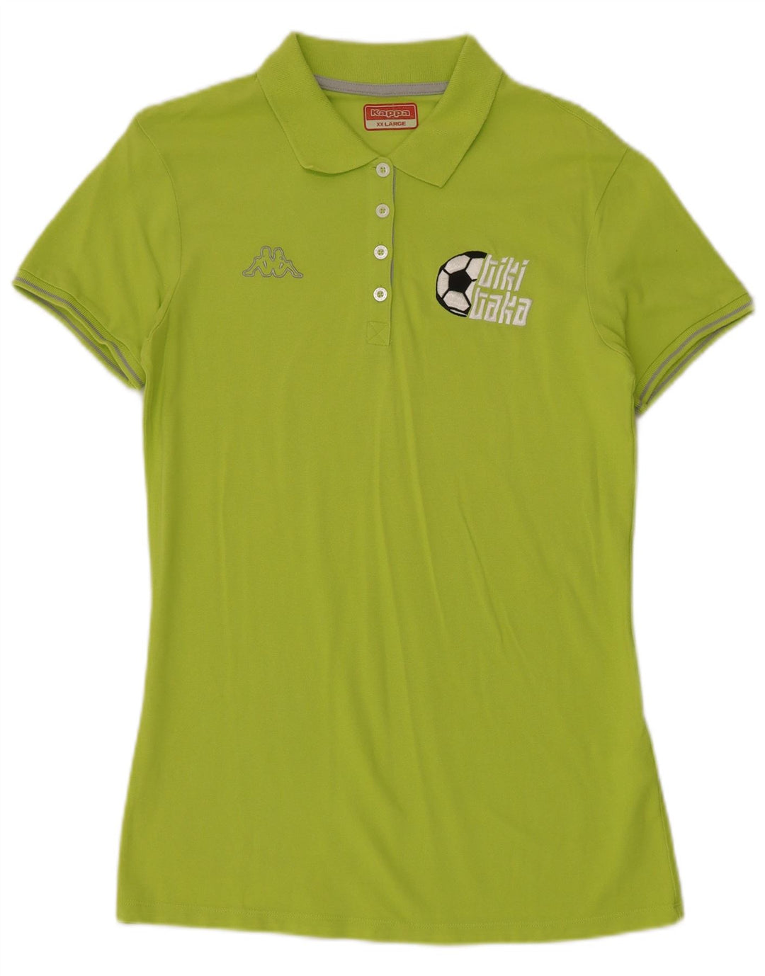 Camisa polo feminina KAPPA UK 20 2XL algodão verde
