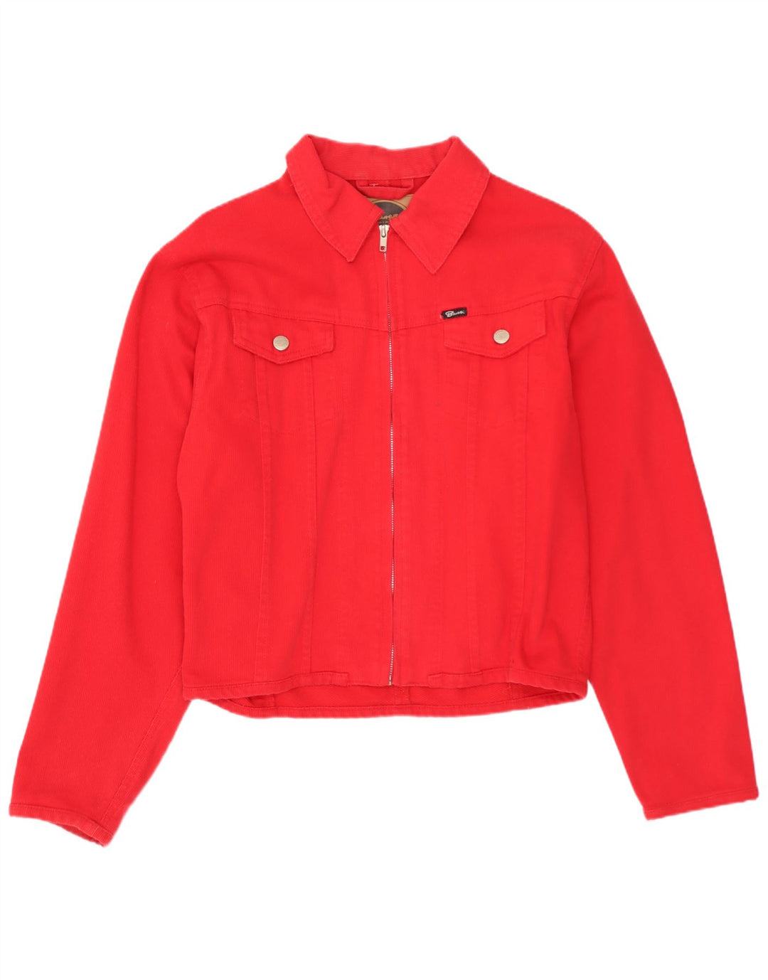 Jaqueta bomber feminina VINTAGE UK 14 grande algodão vermelho