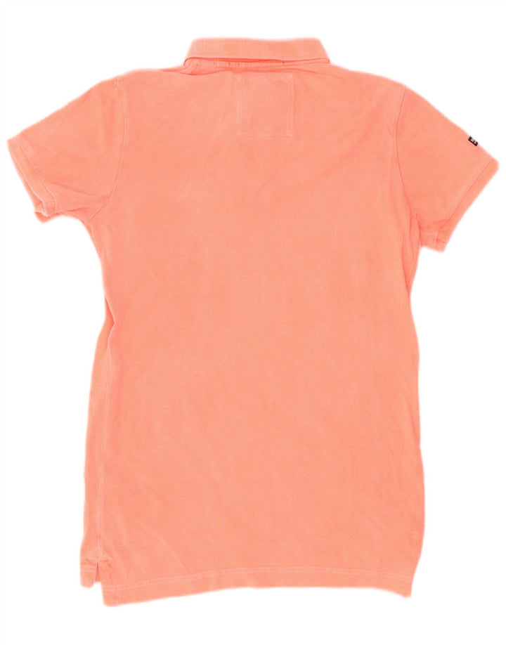 Camisa polo masculina Superdry médio algodão rosa