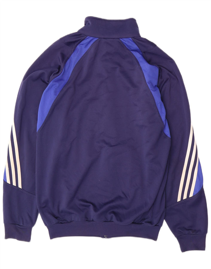 Adidas Mens Tracksuit Top Jacket UK 38/40 Médio Azul Marinho Esportes