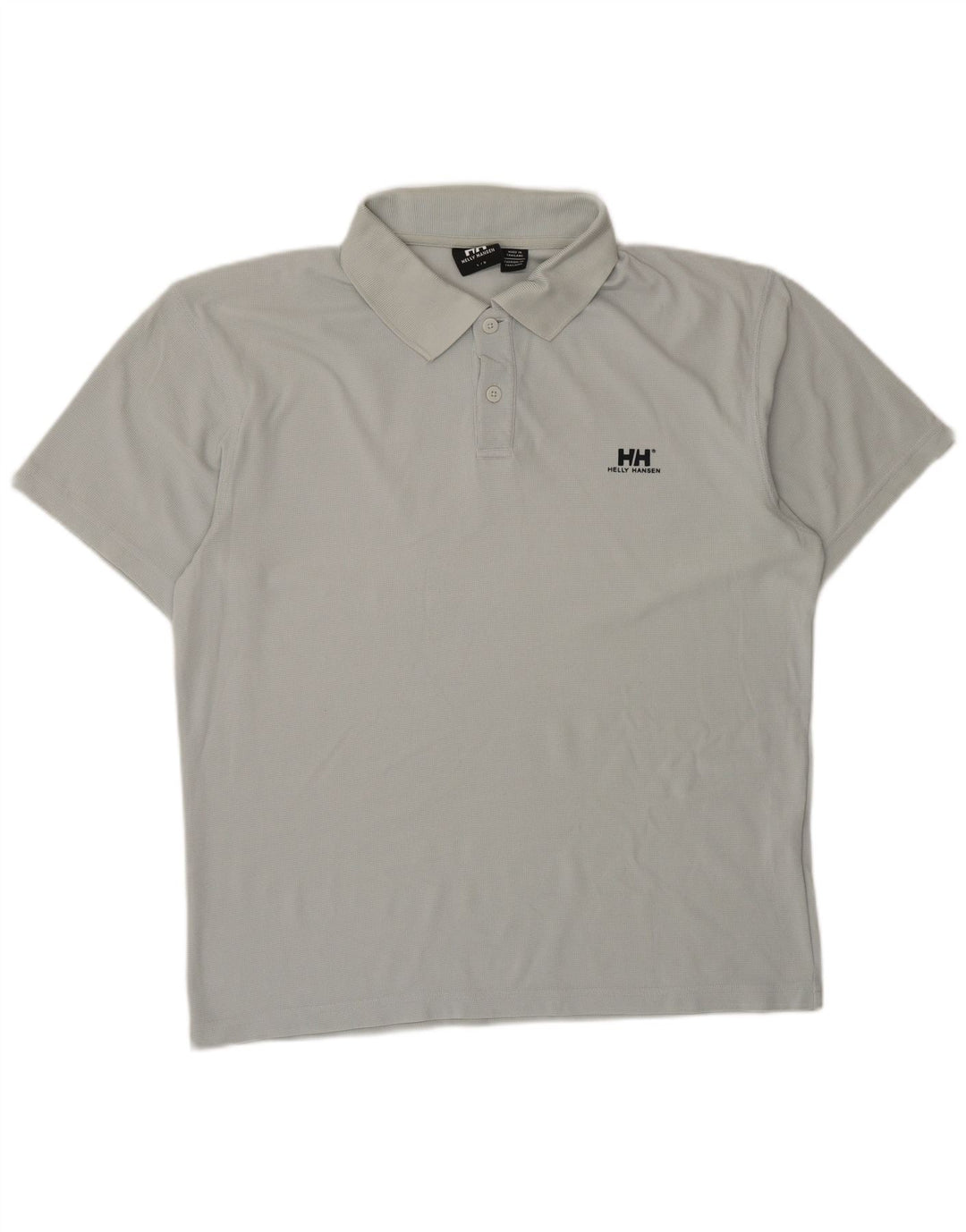 Camisa polo masculina HELLY HANSEN grande cinza nylon