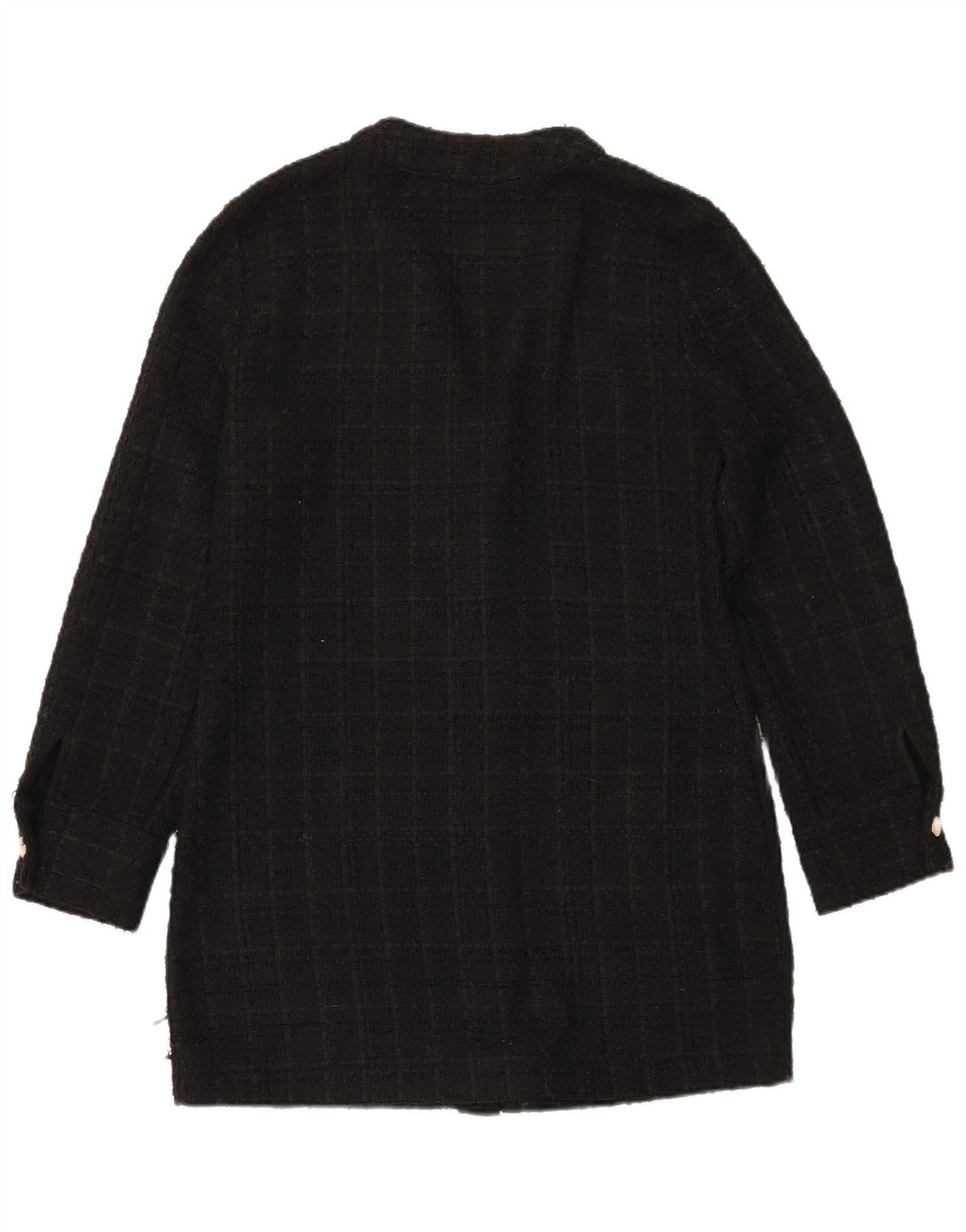 Suéter cardigã feminino Zara Longline Reino Unido 14 médio preto