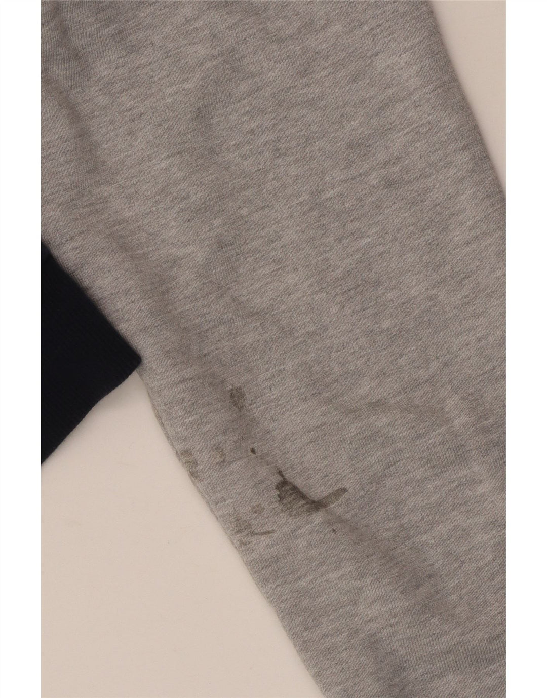 Suéter masculino com capuz e gola redonda Fat Face algodão colorblock cinza médio