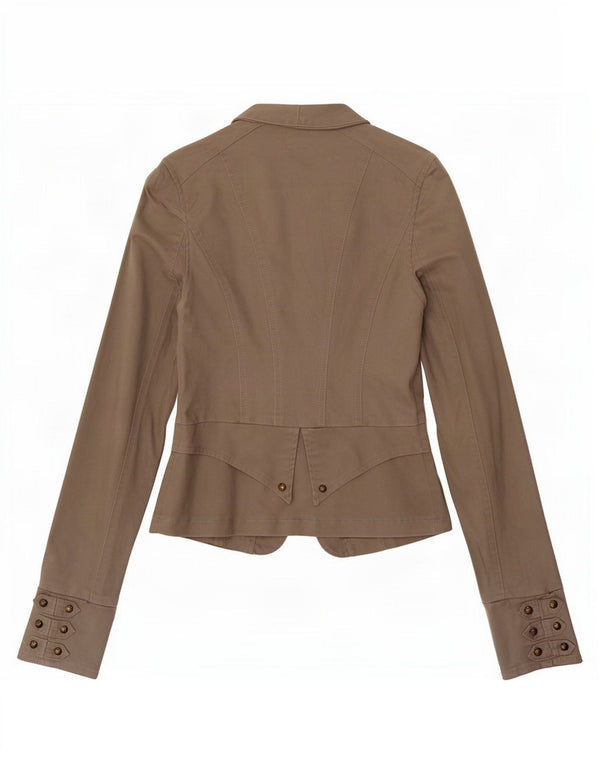Jaqueta Blazer Feminina Jane Norman UK 6 XS Algodão Cinza