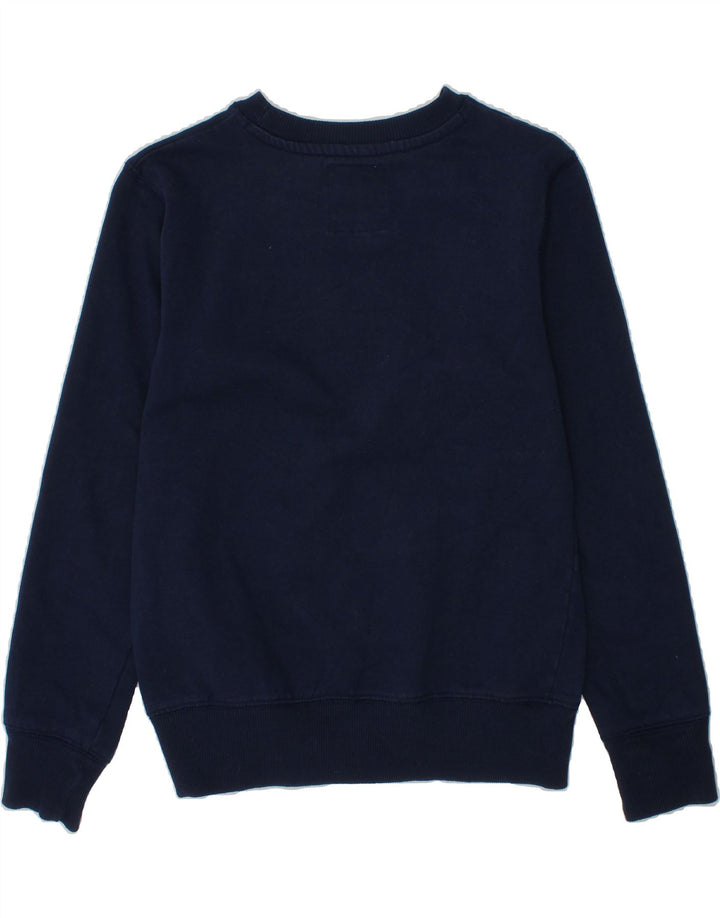 LEVI'S Boys Graphic Sweatshirt Jumper 9-10 Years Navy Blue Cotton Vintage Levi's and Second-Hand Levi's from Messina Hembry 
