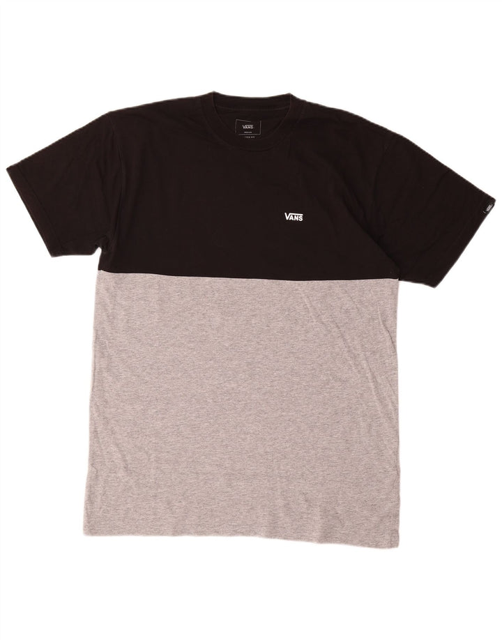 Camiseta masculina Vans Classic Fit Top médio preto colorblock