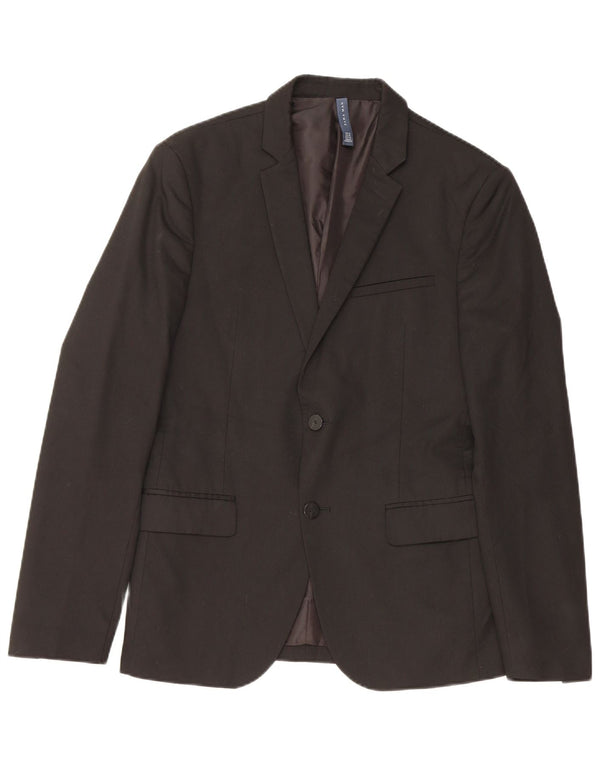 Jaqueta blazer masculina de 2 botões ZARA EU 48 médio preto