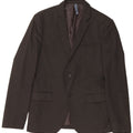 Jaqueta blazer masculina de 2 botões ZARA EU 48 médio preto