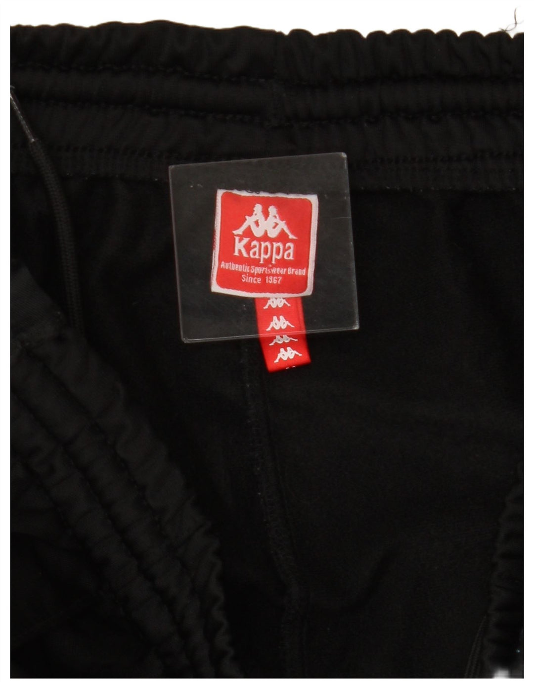 KAPPA Mens Graphic Tracksuit Trousers Medium  Black