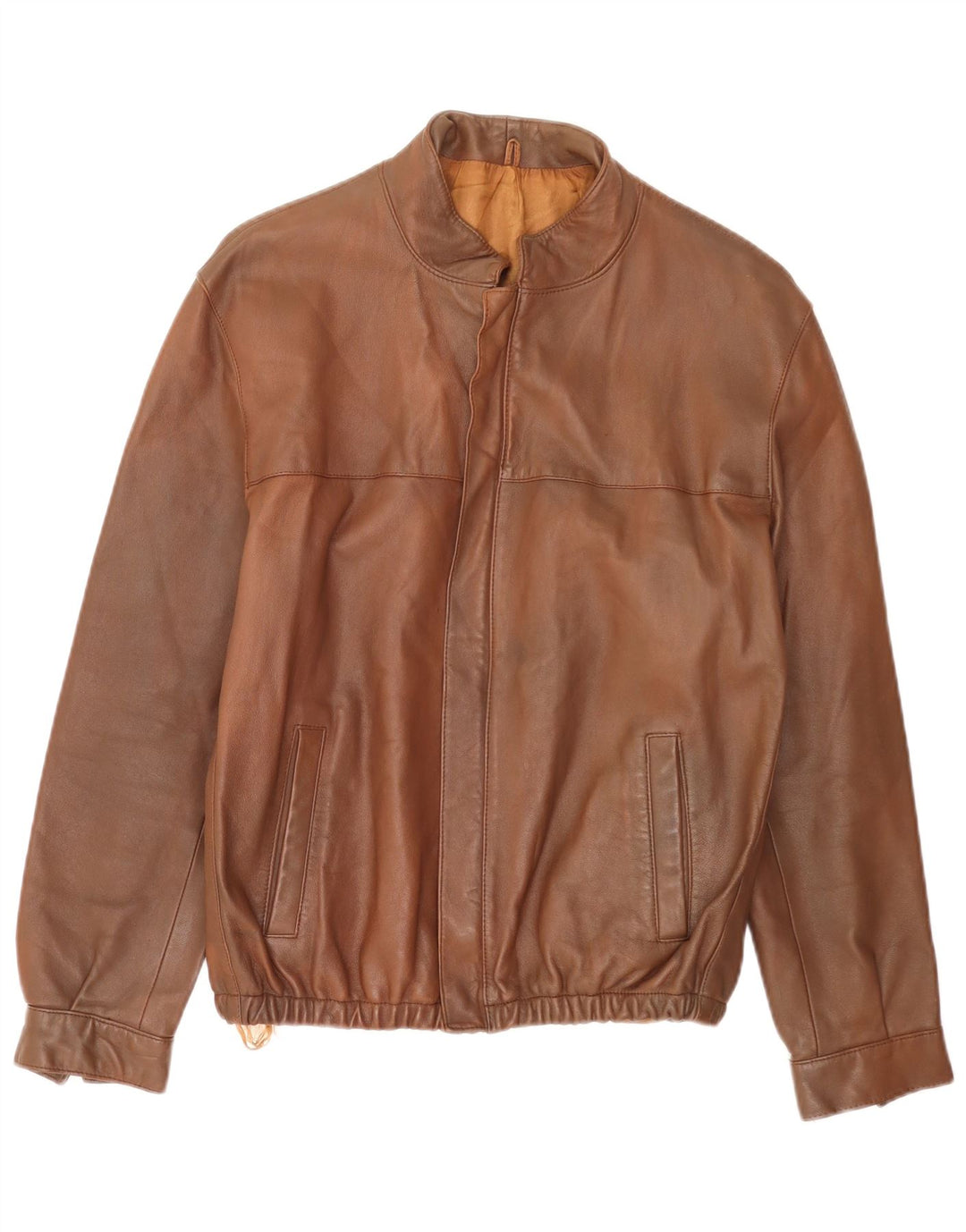 Jaqueta bomber masculina vintage IT 54 2XL marrom
