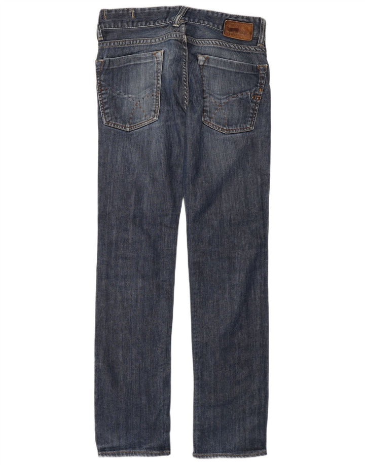 Gas Mens Slim Jeans W31 L34 Azul Algodão