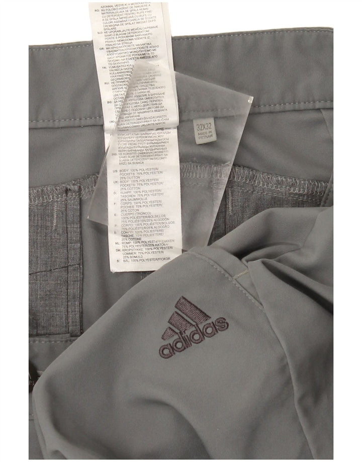 Calça Adidas Mens Slim Chino W32 L32 Cinza Poliéster