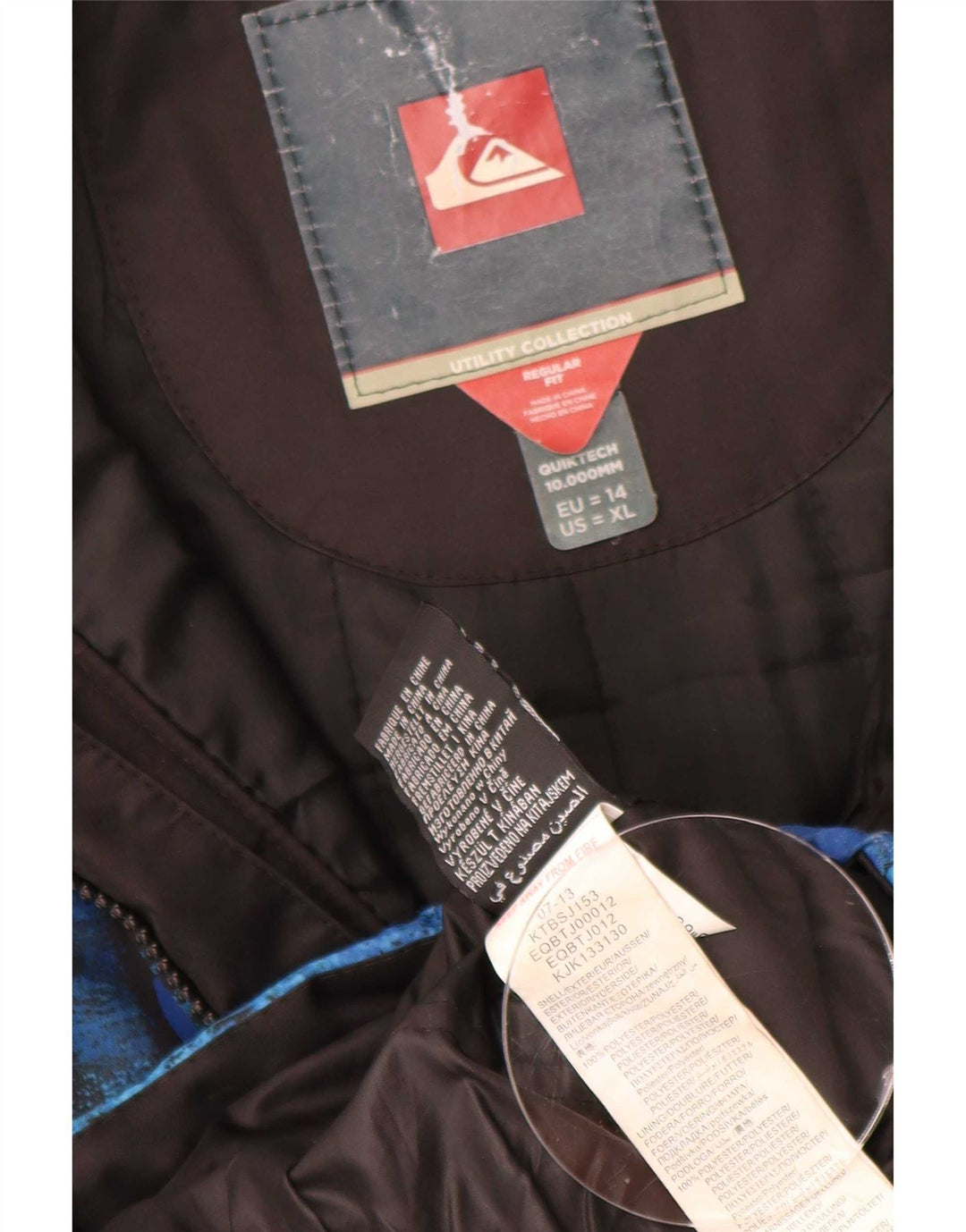 Jaqueta de esqui Quiksilver Boys Graphic 13-14 anos azul poliéster