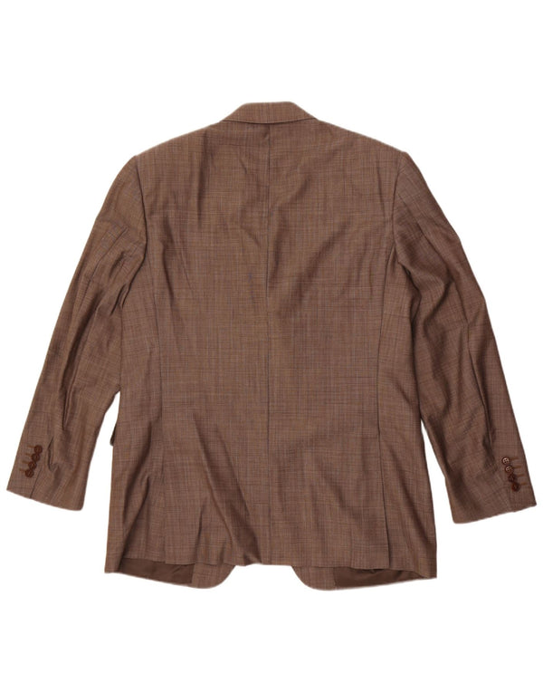 Jaqueta Blazer Masculina Canali com 3 Botões IT 50 Lã Cinza Grande