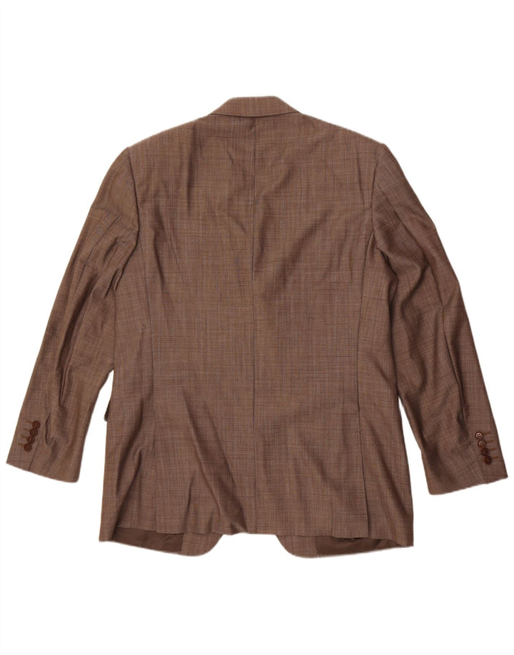 Jaqueta Blazer Masculina Canali com 3 Botões IT 50 Lã Cinza Grande