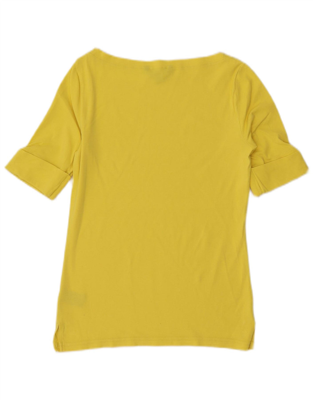 Blusa feminina Ralph Lauren UK 12 algodão amarelo médio