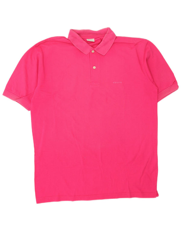 Camisa polo masculina DIADORA grande algodão rosa