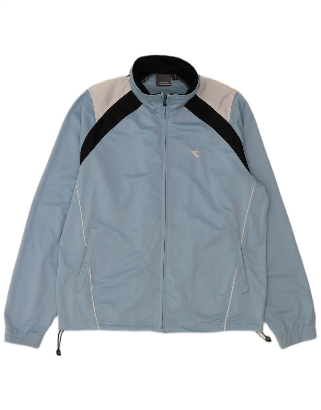 DIADORA Mens Treino Top Jacket UK 38 Poliéster Colourblock Azul Médio