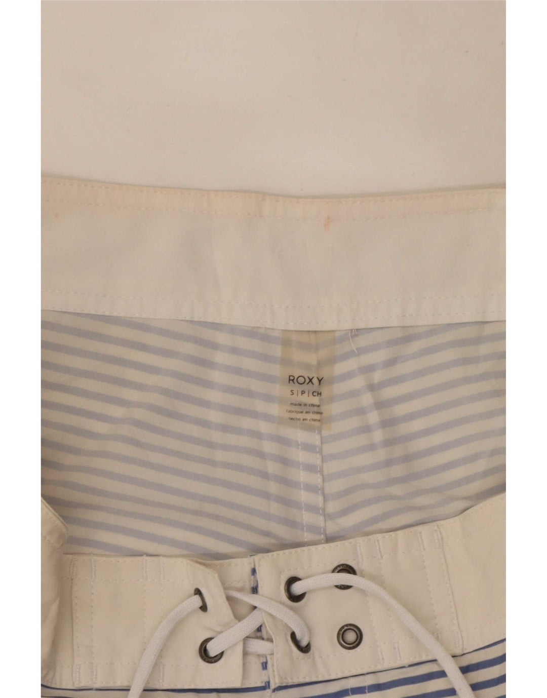 Shorts de banho masculino Roxy pequeno listrado multicolorido