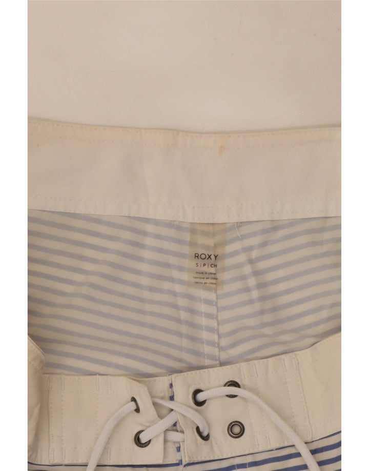 Shorts de banho masculino Roxy pequeno listrado multicolorido