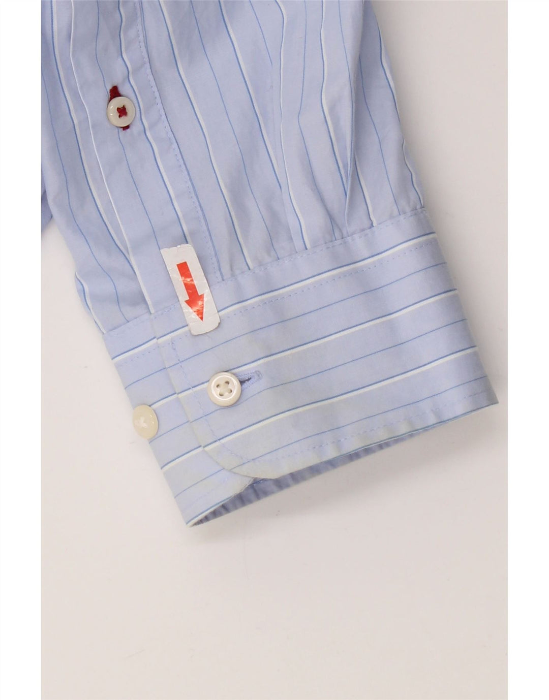 Camisa masculina Tommy Hilfiger Regular Fit grande algodão listrado azul