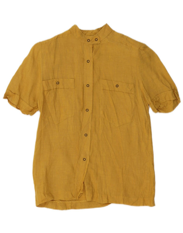 MIMMINA Camisa feminina de manga curta UK 0 2XS Amarelo