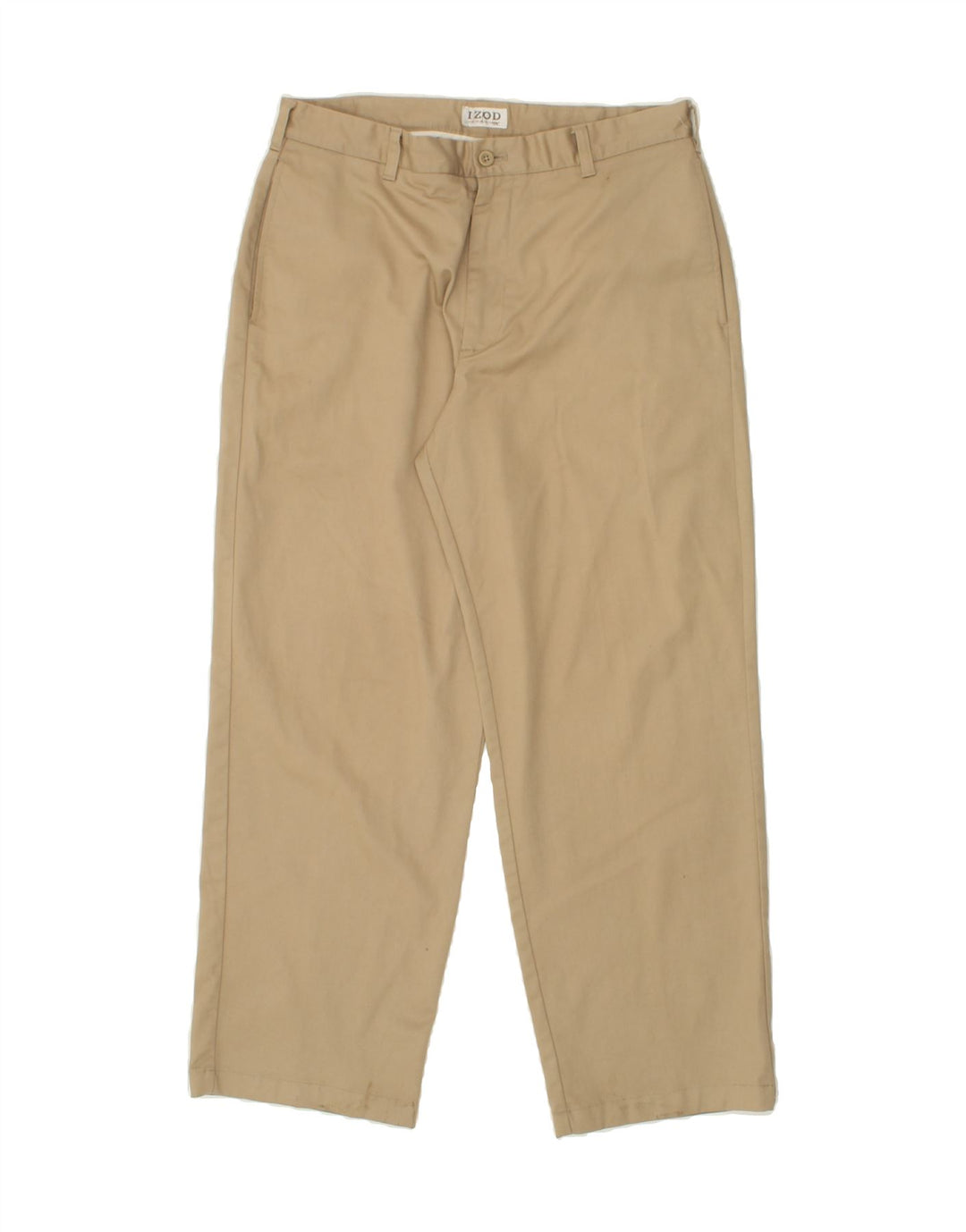 IZOD Mens Straight Chino Trousers W34 L30 Beige Cotton Vintage Izod and Second-Hand Izod from Messina Hembry 