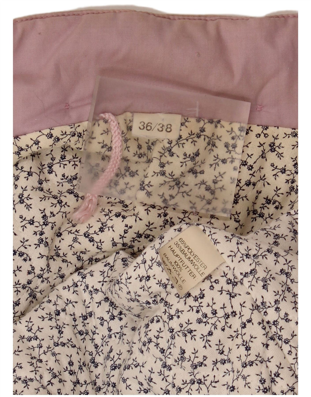 Casaco corta-vento oversized feminino vintage IT 36/38 XS poliéster rosa