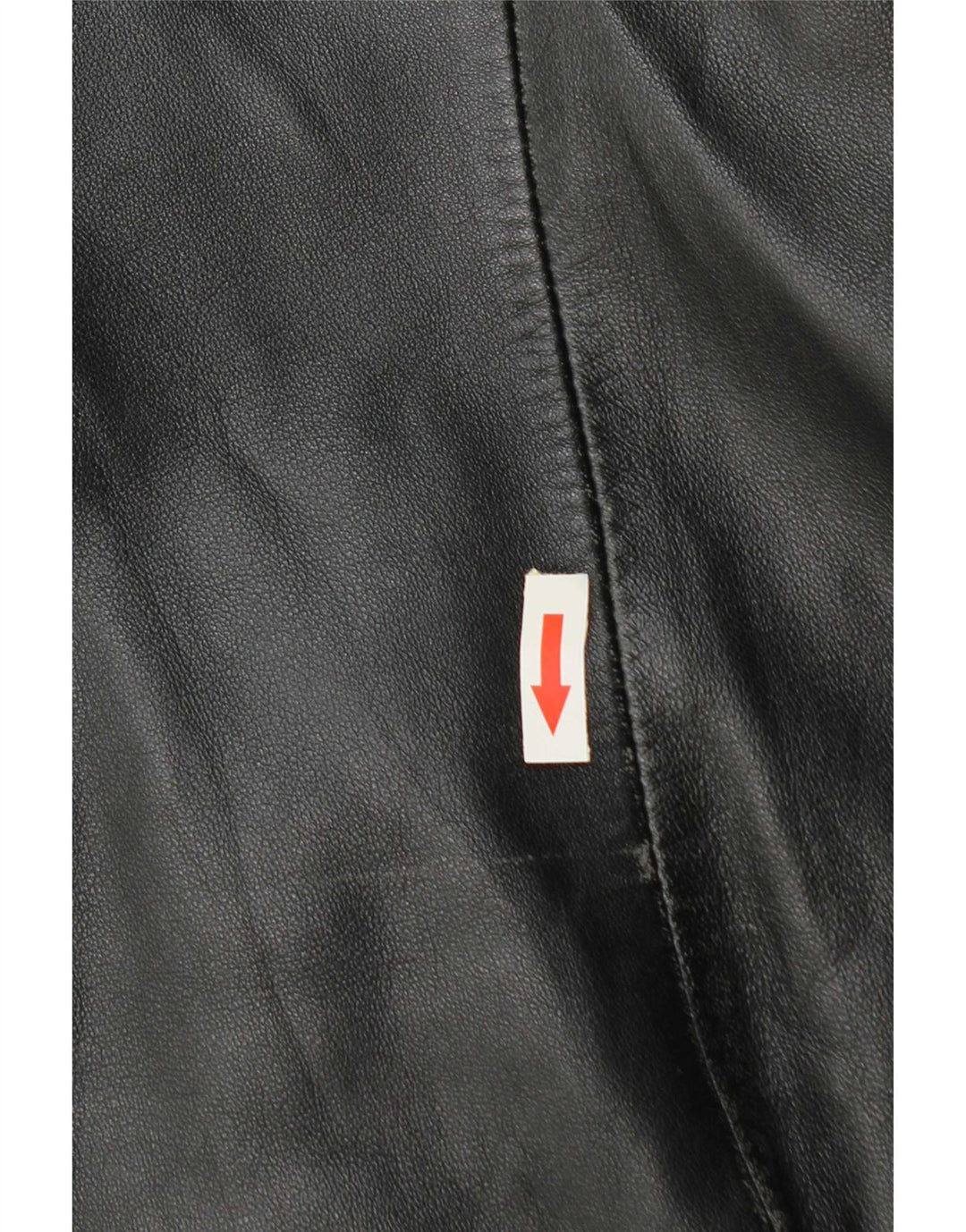 Jaqueta de couro feminina vintage IT 50 XL couro preto