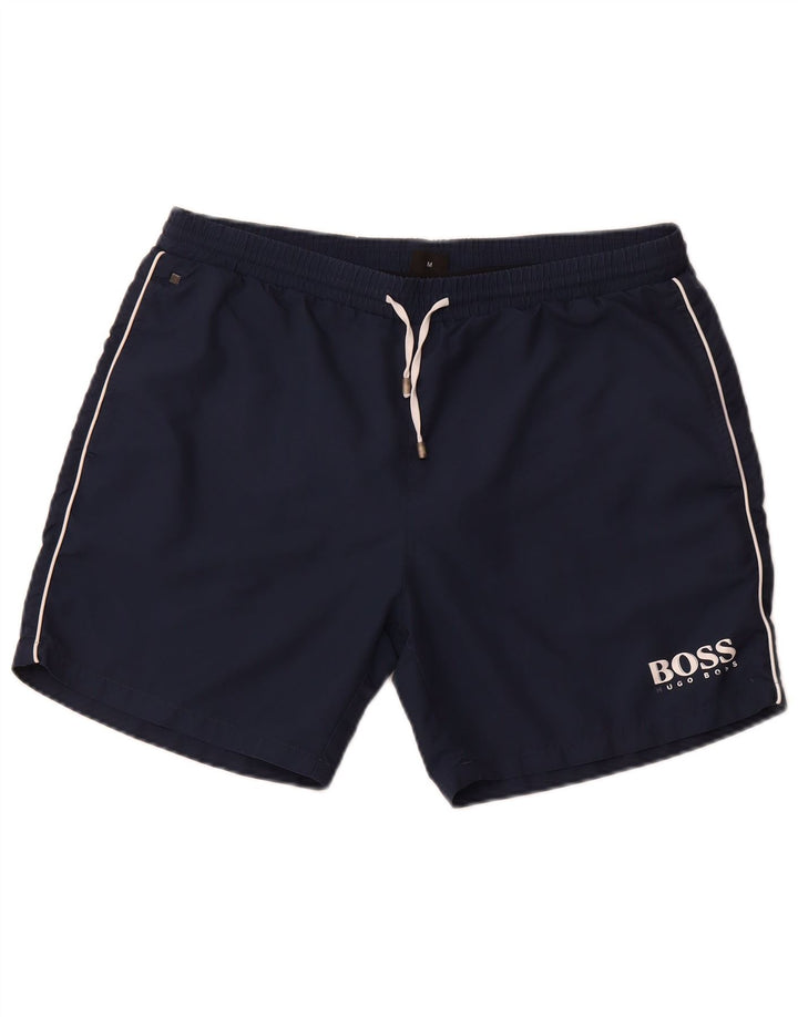 HUGO BOSS Roupa de banho masculina média azul marinho